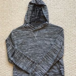 Gray Cropped Hoodie
